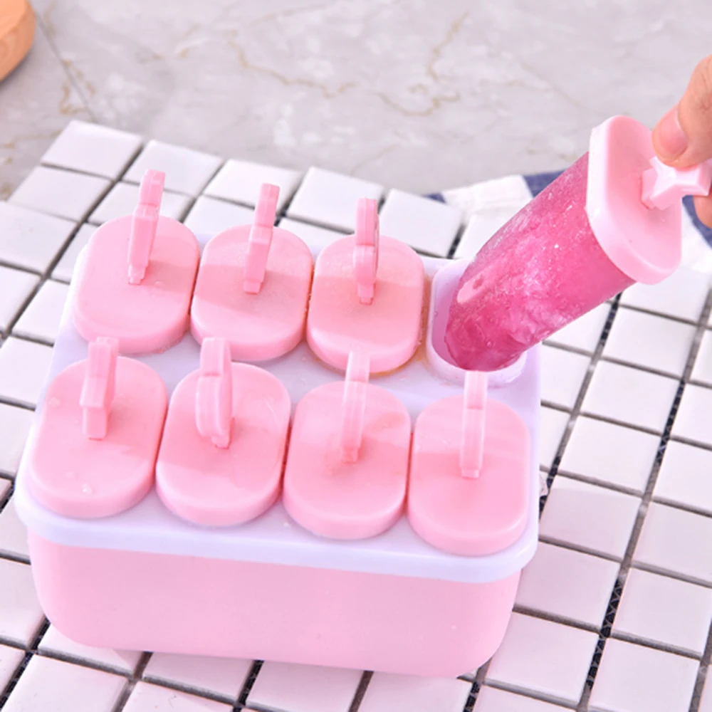 Ice Cream Popsicle Molds Tubs Cooking Tools Rectangle Shaped Reusable DIY Frozen Pop Baking Moulds Lolly Mold Mould | Дом и сад