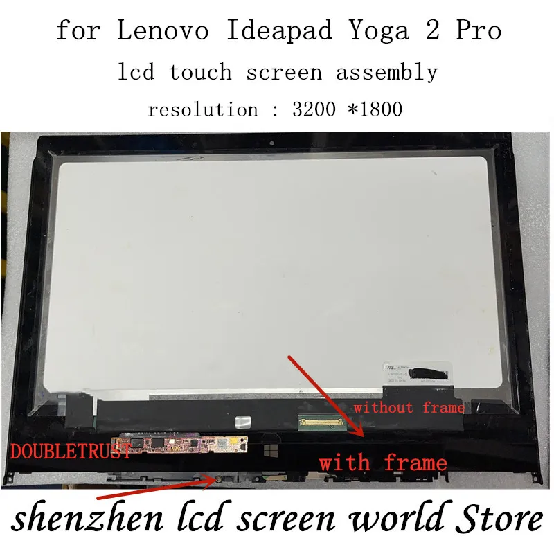 Оригинальный с рамкой для ноутбука Lenovo IdeaPad Yoga 2 Pro 13 LTN133YL01-L01 сенсорный ЖК-экран в