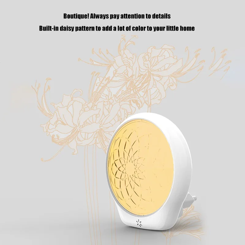 Мода USB светодиодный ночник с оптической индукционной техники сенсор для спальни ванной домашний свет USB 2/1 шт. типов