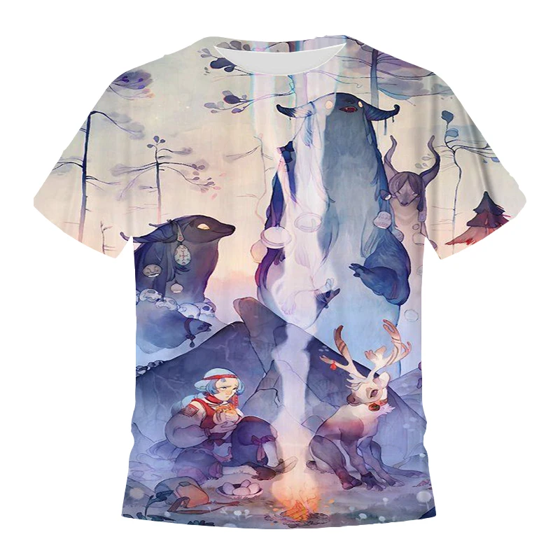 

UNEY Unisex Kids Anime T Shirt Japanese Style Pattern Summer T-Shirt Sports Short Sleeve Tops 2020 New Cartoon Tees