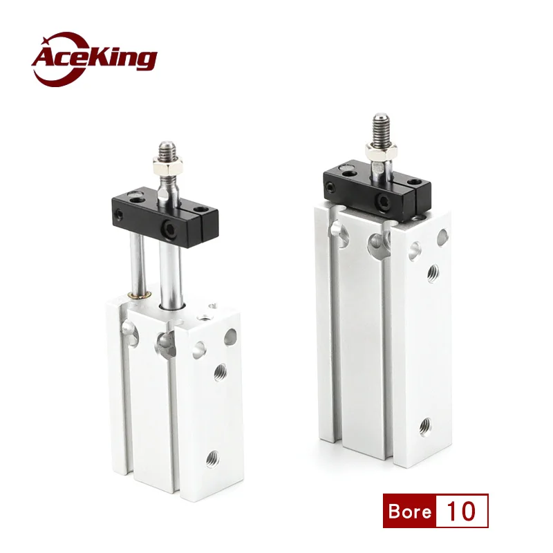 

CDUK10-by 15/30/45/60/75% / 20/25/30/35/40 / AceKing rod rotating cylinder cuk free installation Small cylinder with guide rod