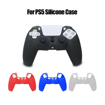 

Handle Sleeve Silicone Case Dustproof Skin Protective Cover With Anti-slip Particle for S-ony PlayStation PS5 Controller