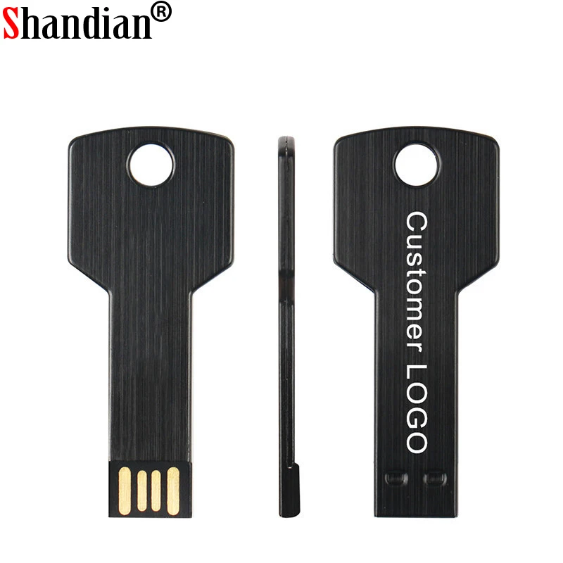 SHANDIAN металлический USB флеш накопитель карта памяти Ручка для ключей привод 4 ГБ 8 16