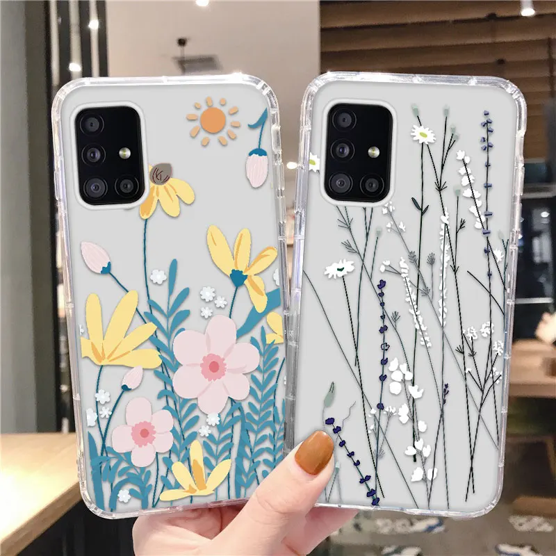 For Sumsung A32 Case Samsung A51 A52 A12 A31 A21S A72 A71 A20 A50S A30S M51 S20 FE S21 Ultra Note20 Pro S10 Plus S11e Soft Cover