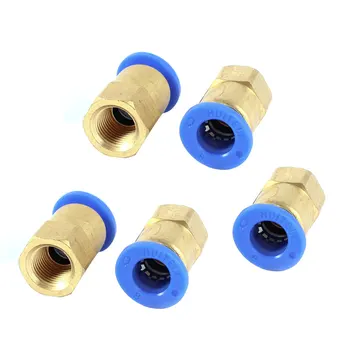 

uxcell 5 Pcs 1/8PT Female Thread 8mm Push In Joint Pneumatic Connector Quick Fittings