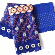 Высокое качество вышитые отверстия bazin brode getzner Африканский бассейн riche ткань с Стразы и бусины морская парча ткань Новинка