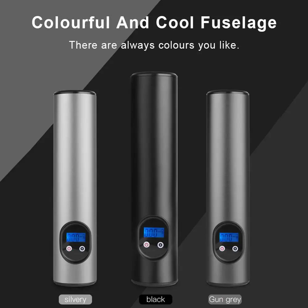 

2000mAh 120PSI Car Inflatable Air Pump USB interface Cordless Air compressor Car Mini bike pumpTyre Inflator motorcycle tire