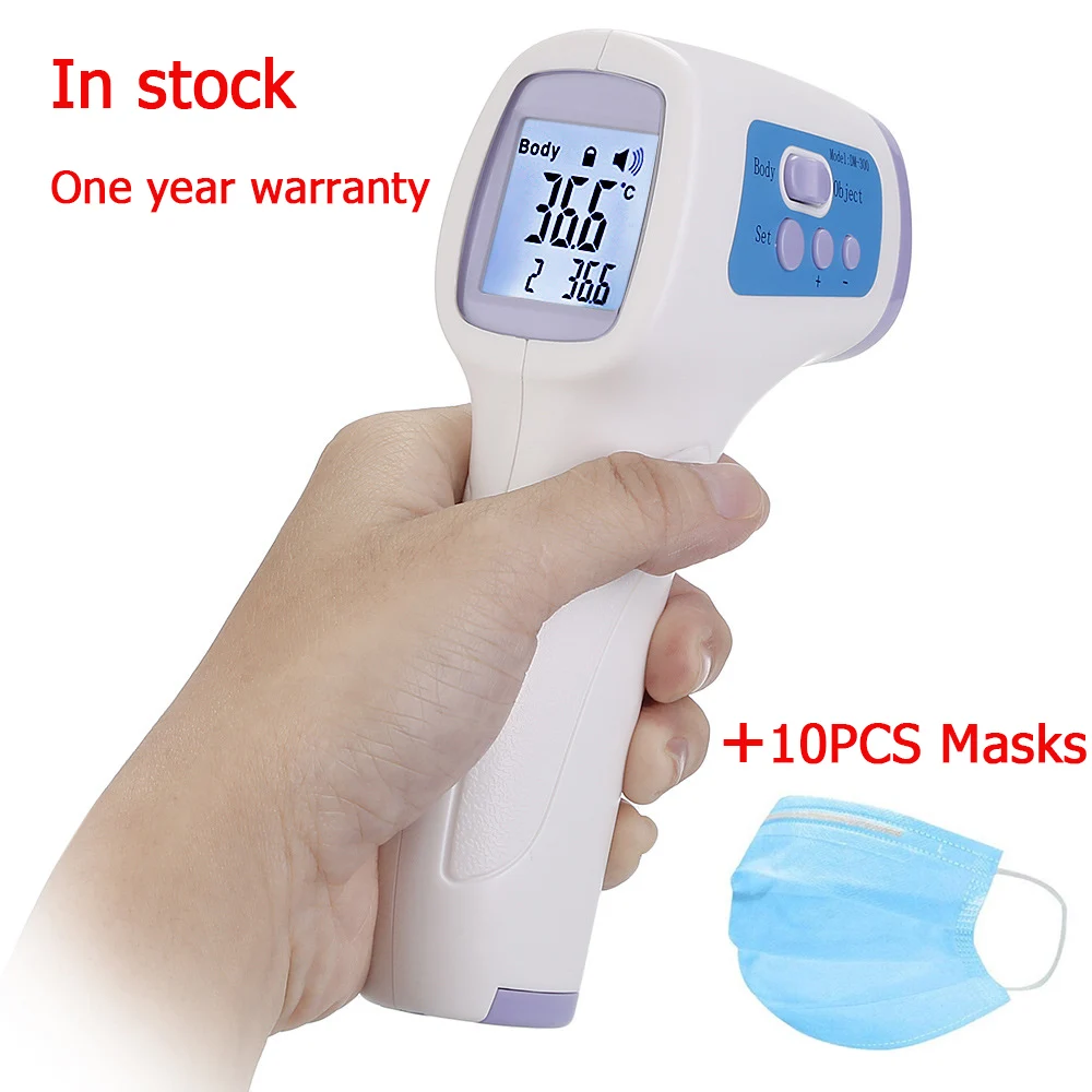 

In stock Infrared Forehead Body Thermometer Baby Adult Digital Thermometer Gun Non-contact Body Temperature Measurement Meter