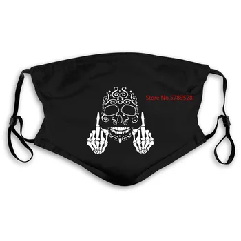 

Mort Calavera Doigt Du Milieu Hommes JOUR DES MORTS Moto Homme Black Style Mask women kid's PM2.5