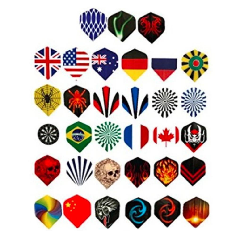 24 sets 72pcs 2D Cool Bling Dart Flights Darts Tail Nice Darts Flight