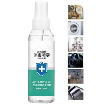 

120ML Portable Antibacterial All-in-One Gel Cream 75% Ethanol Disinfectant Cleaning Spray Household Indoor Clothing Doctor