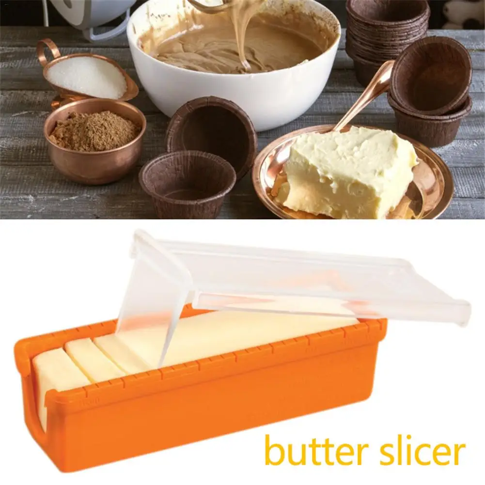 Коробка для хранения слайсера для масла DIY инструмент для выпечки хлеба силиконовый контейнер для масла кухонные принадлежности