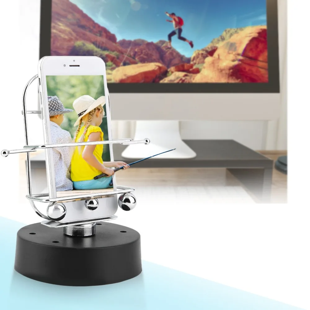 

New Phone Holder Cell Phone Base Pendulum Device Dynamic Balancing Pendulum Educational Toy