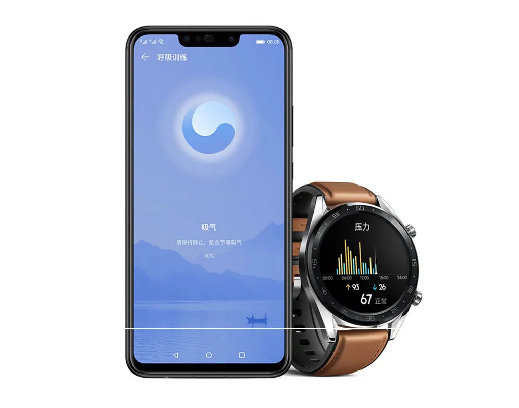 Смарт-часы кожа+ силиконовый ремешок на запястье для huawei Watch GT/Active 46 мм Смарт-часы долговечные аксессуары#723