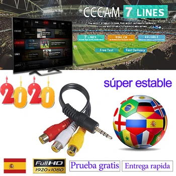 

New 2020 super stable 18 Months cccam line for Europe spain Cccam clines Satellite tv Receiver 7lines WIFI FULL HD DVB-S2 Ccams