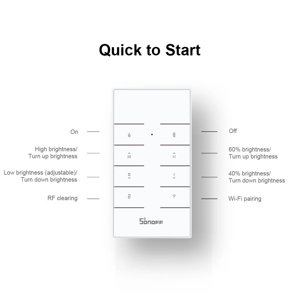 SONOFF D1 DIY Wifi Switch Smart Dimmer Light Switch -12