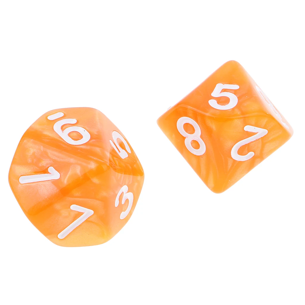 10PCS D10 Polyhedral Dice 10 Sided Dice for Dungeons and Dragons Table Game Board Game Dice Party Gambling Dices 