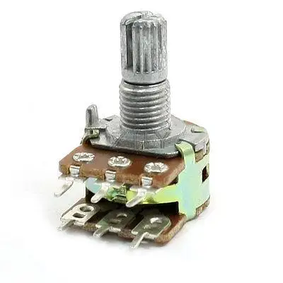 

WH138 B10K 10Kohm 6 Terminals Dual Linear Variable Taper Potentiometer