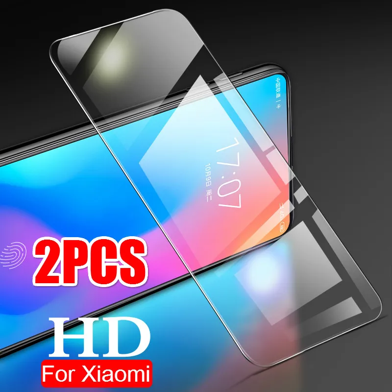 

2Pcs Front Tempered Glass For Xiaomi A2 A3 lite Mi 9 9T Redmi K20 Pro Screen Protector For Redmi Note 7 6 5 Pro Protective film