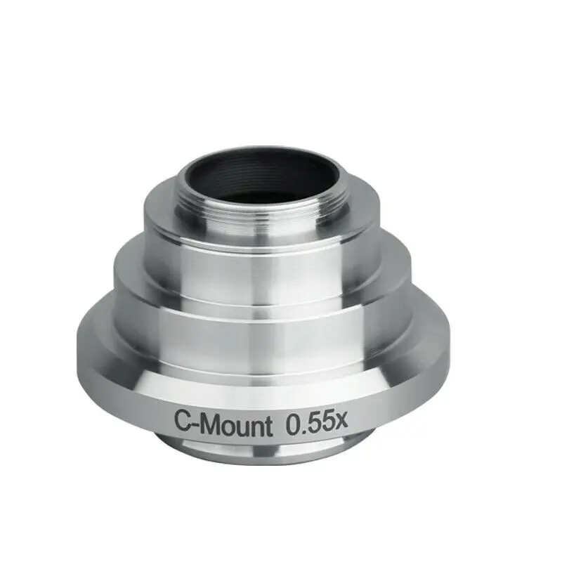 0.35X 0.55X 1X Mnifier адаптер объектива Нержавеющая сталь с резьбовым соединением типа C Камера переходник для Leica по изготовлению микроскопов 1 шт