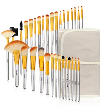 

Vander 32Pcs Makeup Brush with Brush Cleaner Foundation Blusher Powder Brushes Bag Case pincel maquiagem Wooden Make Up Brushes