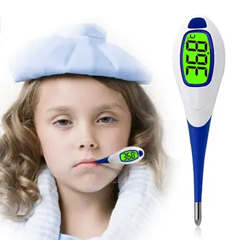 

Baby's Soft Head Oral Alar Thermometer Adult Fever Alert Function Digital Body 10 Seconds Reading 3 Colors