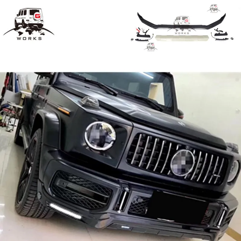 2019 год G CLASS W464 G63 B Стиль передний бампер для вагон W463A искусственная кожа передняя