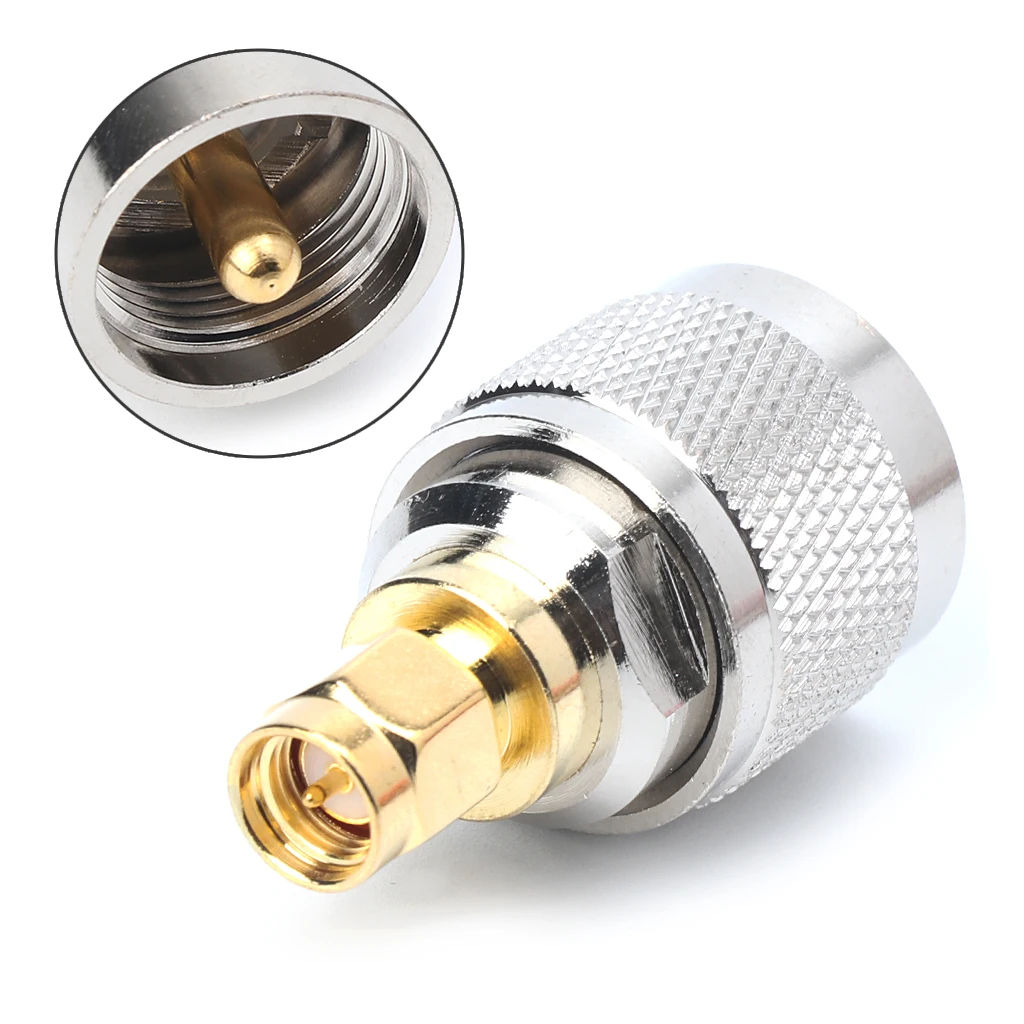 

PL259 UHF Plug Male Nickel plating To SMA Male Plug Gold plating RF Connector