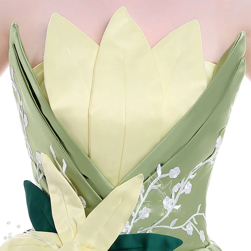 Custom Made Top Quality Tiana Princess Cosplay Costume For Halloween Party  Dress - AliExpress 200000532