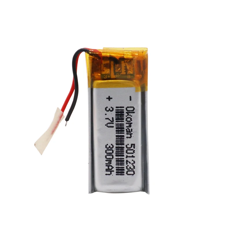 Высокая емкость 300 мАч 3 7 V 501230 полимерный аккумулятор Li po ion Перезаряжаемые