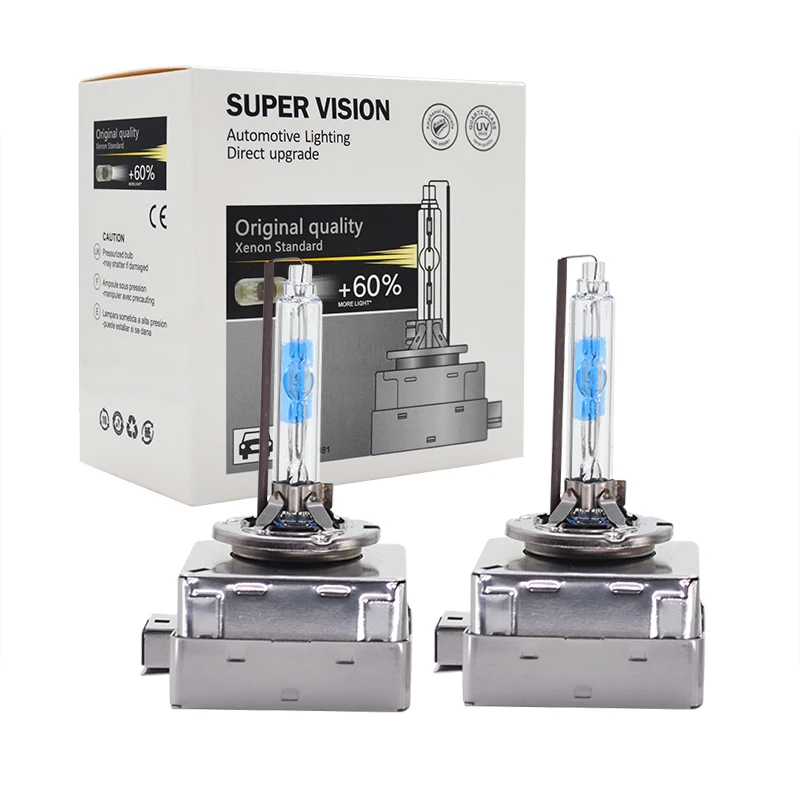 HCDLT 2PCS Car Light D1S Replacement HID Bulb 35W 55W Xenon D3S D2S D4S 5500K High Bright Auto Headlamp Bulb With Metal Holder (1)