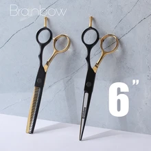 Профессиональные 6 дюймов ножницы для волос Brainbow, японские инструменты стрижки филировки, укладки, набор парикмахерских Профессиональные 6 дюймов ножницы для волос Brainbow, японские инструменты стрижки филировки, укладки, набор парикмахерских