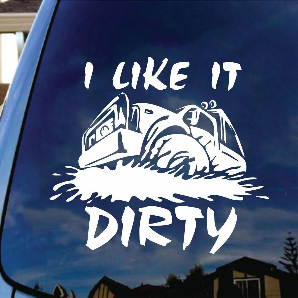 Фото Виниловая наклейка Как это грязно для грузовика 4 х4 | Игрушки и хобби