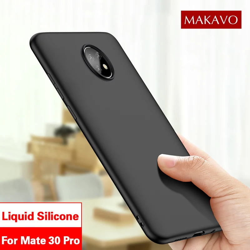 Для huawei mate 30 Pro Чехол Жидкая силиконовая резина Ударопрочный Мягкий чехол для