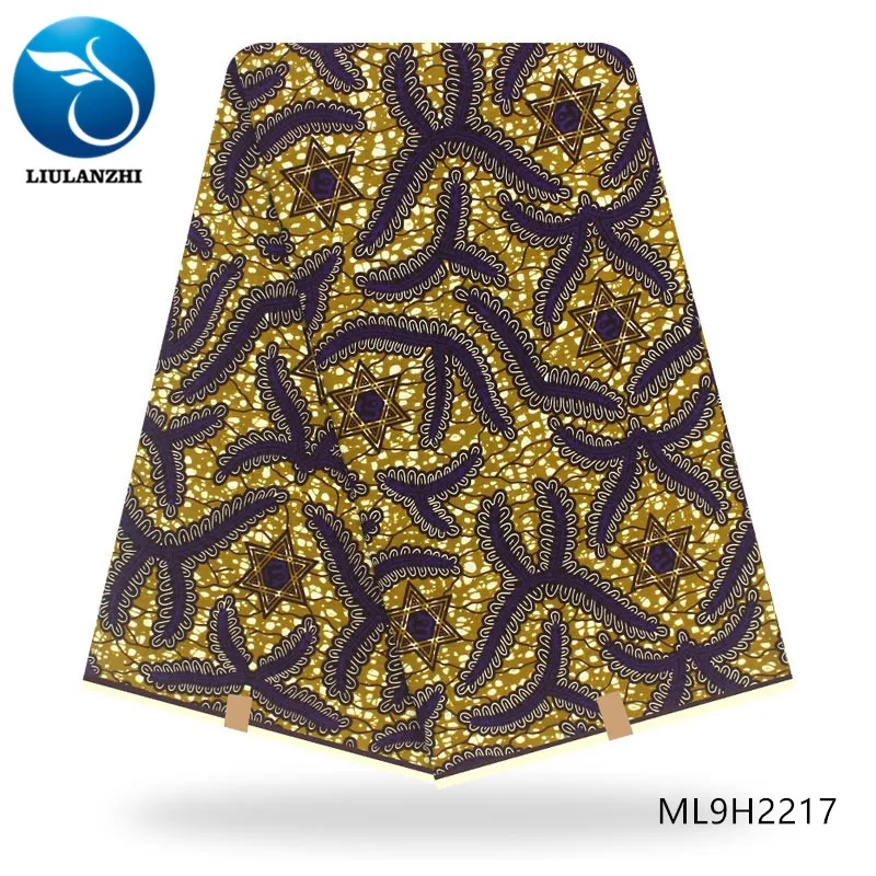 ML9H2217 BEAUTIFICAL нигерийский воск Гарантированная ткань для платья принты хлопок Анкара воск tissu ML9H2208-25 - Цвет: ML9H2217
