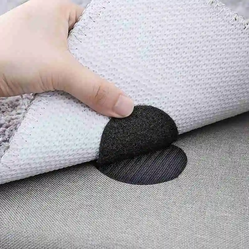 30 Patches Antidérapants Pour Tapis Et Coussins | Bandes, Ronds, Carrés | Fixation Sans Trace, Réutilisable