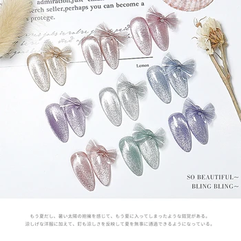 

Gel Polish Magnetic Crystal Cat Eye Gel Nail Art Snowlight Semi-transparent 5ML Soak Off Nail Polish Cat Eye Varnish Curing Lamp