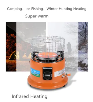 

Outdoor Gas Heater Room heater Adjustable protective net cover liquefied gas multifunctional furnace for Ice Fishing