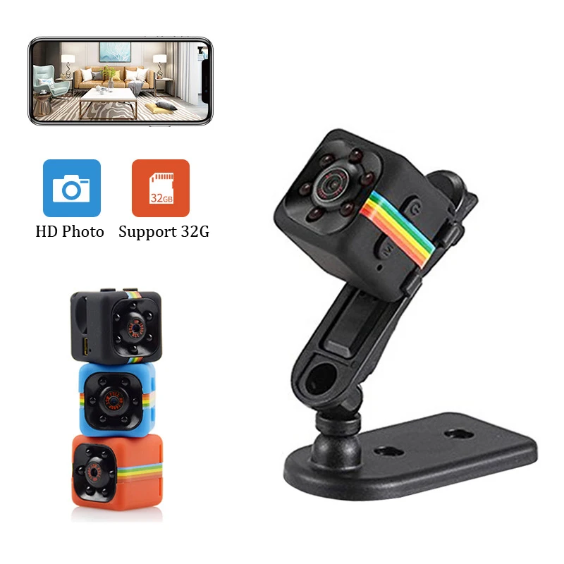 

SQ11 Mini Camera IP 1080P HD Small Camera Cam Sensor Night Vision Recorder Camcorder Motion Micro Camera Sport DV Video