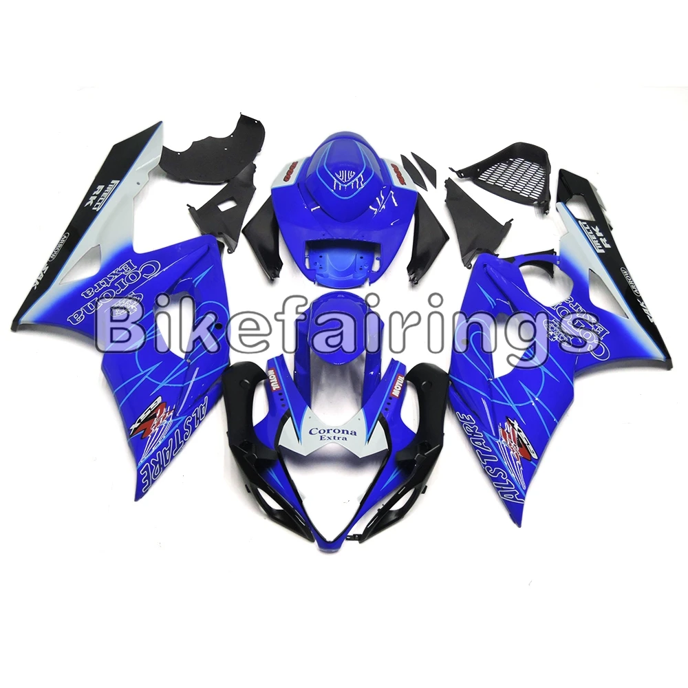 Сине-белые черный полный комплект обтекателя Для Suzuki GSXR1000 K5 2005 2006 GSX-R1000 05 06 ABS пластиковые детали для мотоцикла кузов