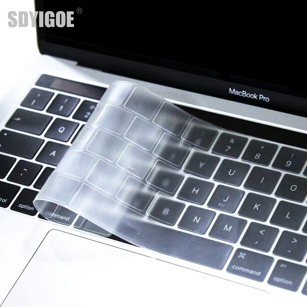 Чехол-накладка для клавиатуры Apple Macbook Air 13 11 Pro 16 15 17/12 Retina силиконовый ЕС A2179 A2337 A2338
