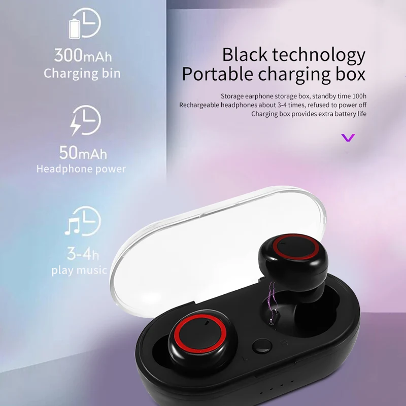 Tradexero, TWS, DT-2, Bluetooth, 5,0, наушники, беспроводные, водонепроницаемые, стерео, шумоподавление, спортивные наушники для телефонов