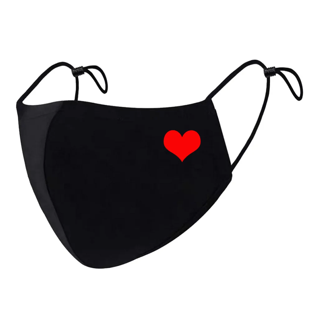 Face Mask Adult Washable Mouth Fabric Facial Mask For Protection Reusable Earloop Mouth Caps