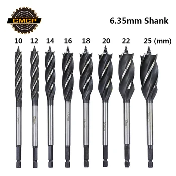 

Wood Cut Drill Bit 1pcs Auger Carpenter 6.35mm Hex Shank Drill Bit Set For Hole Opener Woodworking