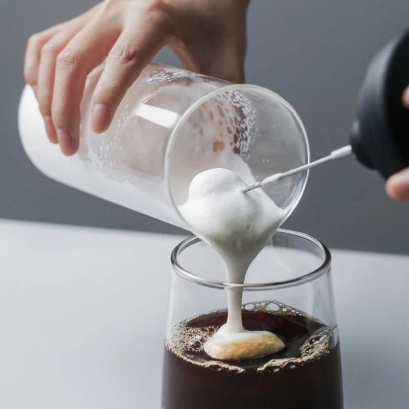 Handheld Electric Milk Frother Jug Cup Stainless Steel Foamer Mixer Bubbler Coffee Blender Kitchen Stirrer 2