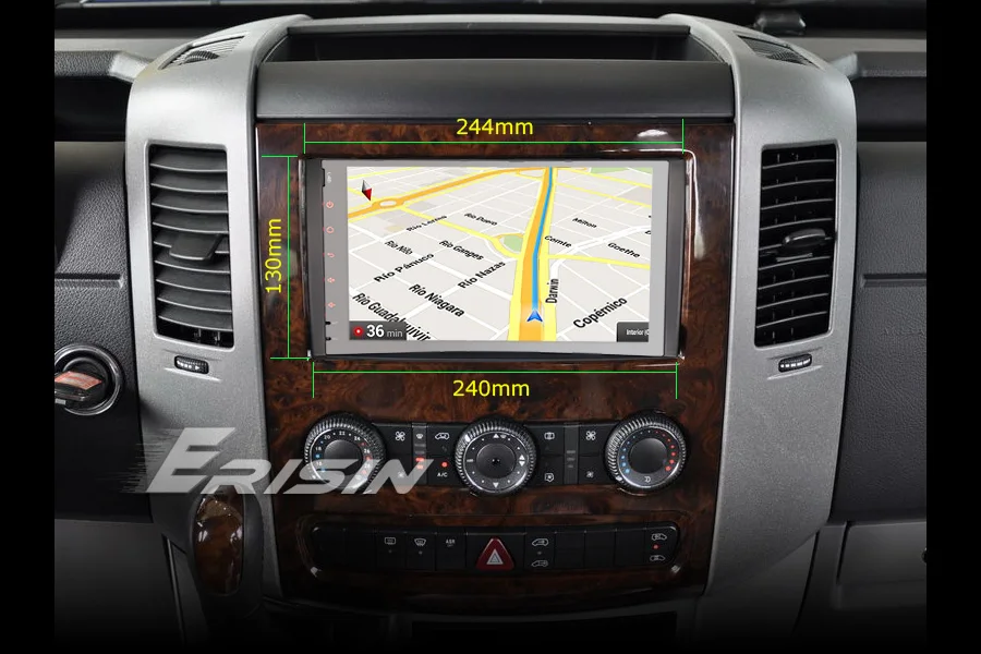 Best Erisin ES6292B 9" PX6 Android 9.0 DAB+ Autoradio GPS Navi HDMI for Mercedes Benz A/B Classe Sprinter Viano 2
