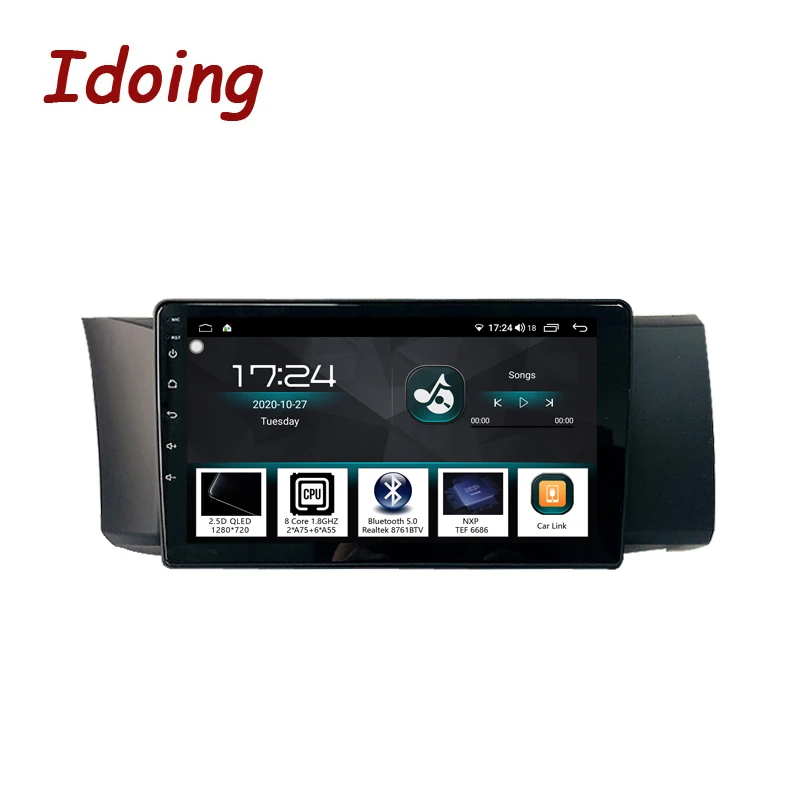 Автомобильное радио Idoing мультимедийный проигрыватель на платформе Android с