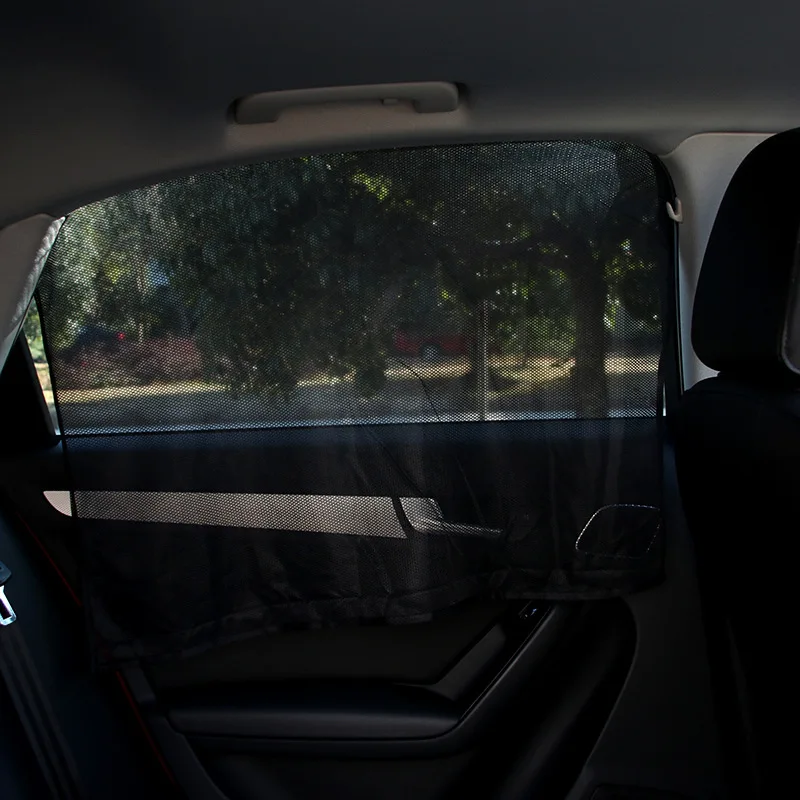 2 шт. автомобиль-Стайлинг солнцезащитные шторы для машины с солнцезащитным блоком магнит Адсорбция окно экран s экран тени сетка боковой