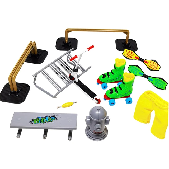Jouets de vélo de Skateboard à doigts, Mini-main outils assortis rampe  jouets Kit de planche à roulettes Mini Scooter rampe pour cadeaux pour  enfants garçons - AliExpress