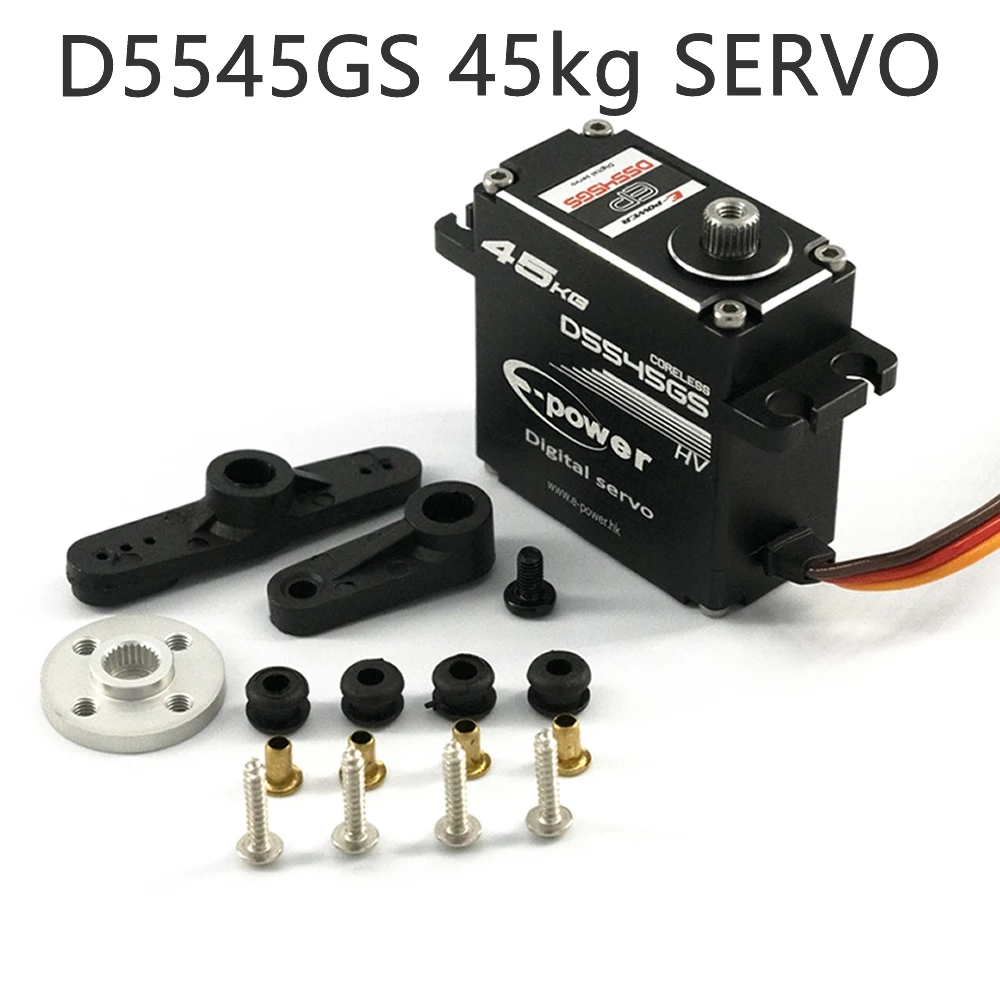 Waterproof Servo D5545GS 8.4V 45KG High Speed Metal Gear Torque Micro Digital Servos E-Power for RC Car Boat | Электроника